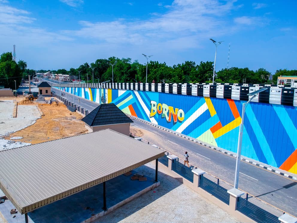 Zulum opens flyover bridge, road projects, 2 schools in Maiduguri