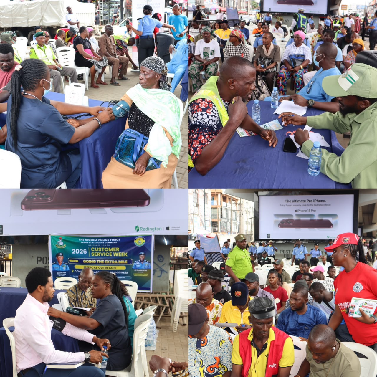 Customer Service Week: Lagos Police offer free medical care to Computer Village traders