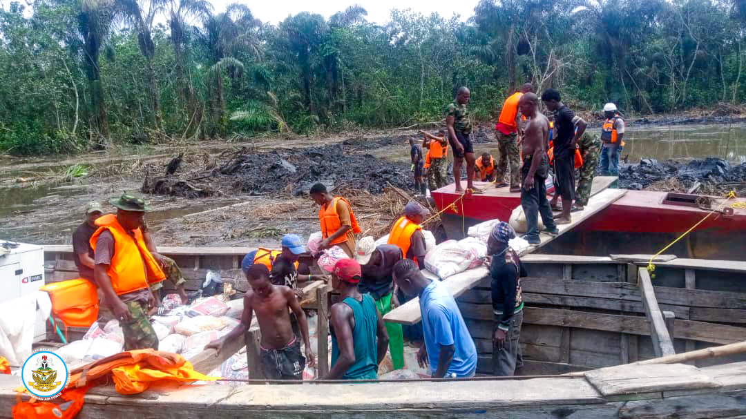 NAF Intensifies Crash Recovery at Igbokoda as Water Level Drops