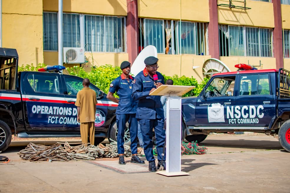 NSCDC Arrests Four Suspects Over Cable Vandalism in Abuja