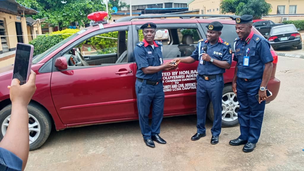 NSCDC Lagos Receives Two Patrol Vehicles to Boost Security Operations