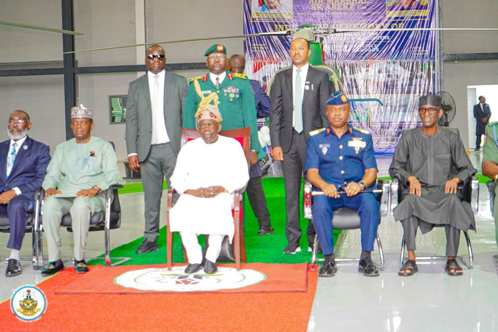 Tinubu Inducts Five New NAF Helicopters to Boost Security Operations